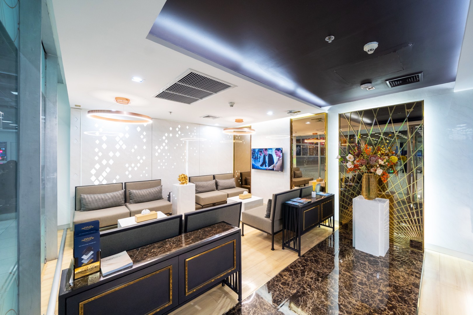 Thailand Privilege Executive Lounge at Suvarnabhumi International Airport in Bangkok — where members may have the Privilege Entry Visa affixed on arrival
