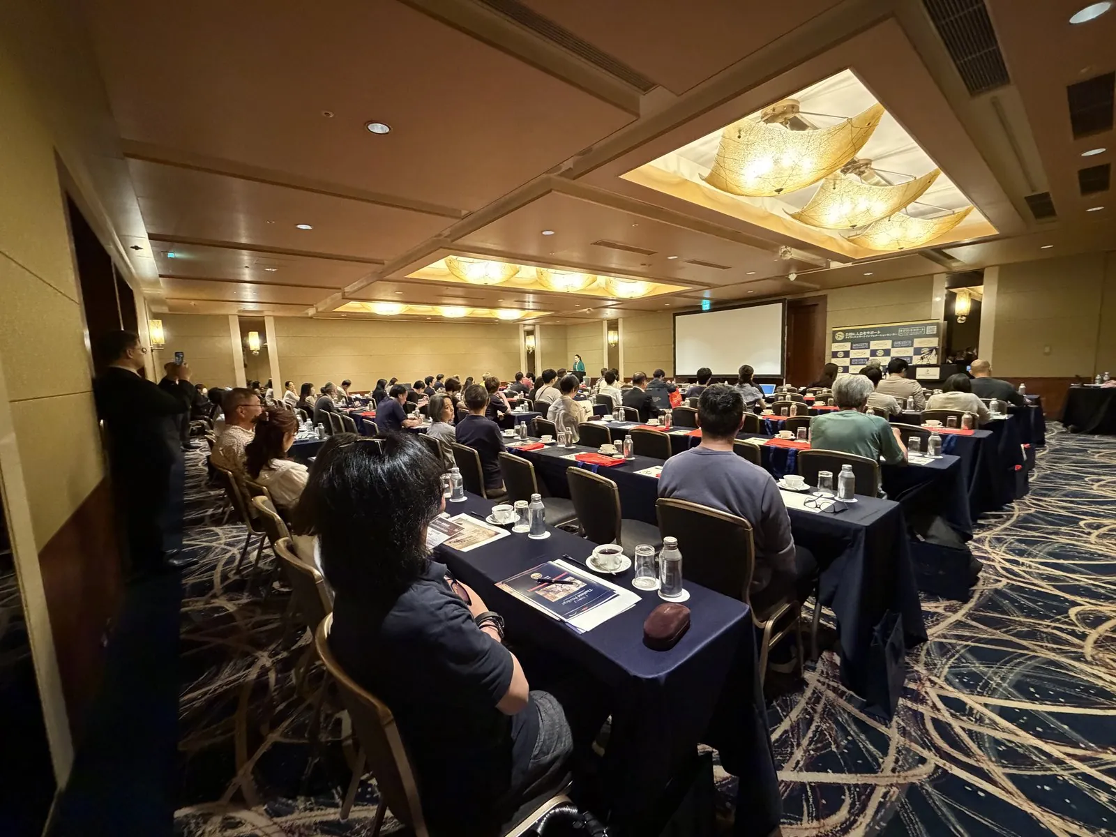 Main banquet hall set up for the Japan Road Show 2026 Tokyo — ANA InterContinental Tokyo